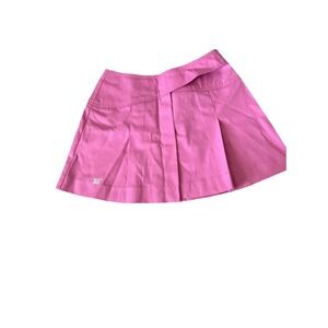 VTG Y2K Tail Tennis Golf Pleated Pink Wrap Mini Skirt coquette Size 10